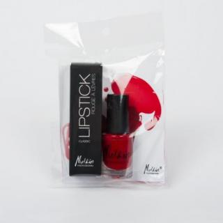 rouge à lèvre + vernis