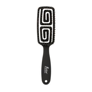 BROSSE FLEXIBLE AVEC PICOTS EN NYLON ET POILS NATURELS JOSEPHINE