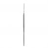 CURETTE MET AFEGERONDE ROESTVRIJE STALEN HANDVAT 1MM