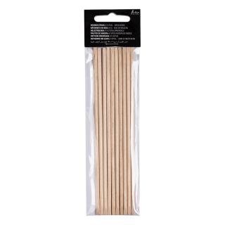 BATONNETS EN BOIS (BOIS DE BOULEAU) X10PCS